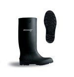Bota de agua negra Dunlop PVC caña alta 380BVBL talla 40