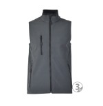 Chaleco softshell 3 capas gris plomo Oslo talla XS