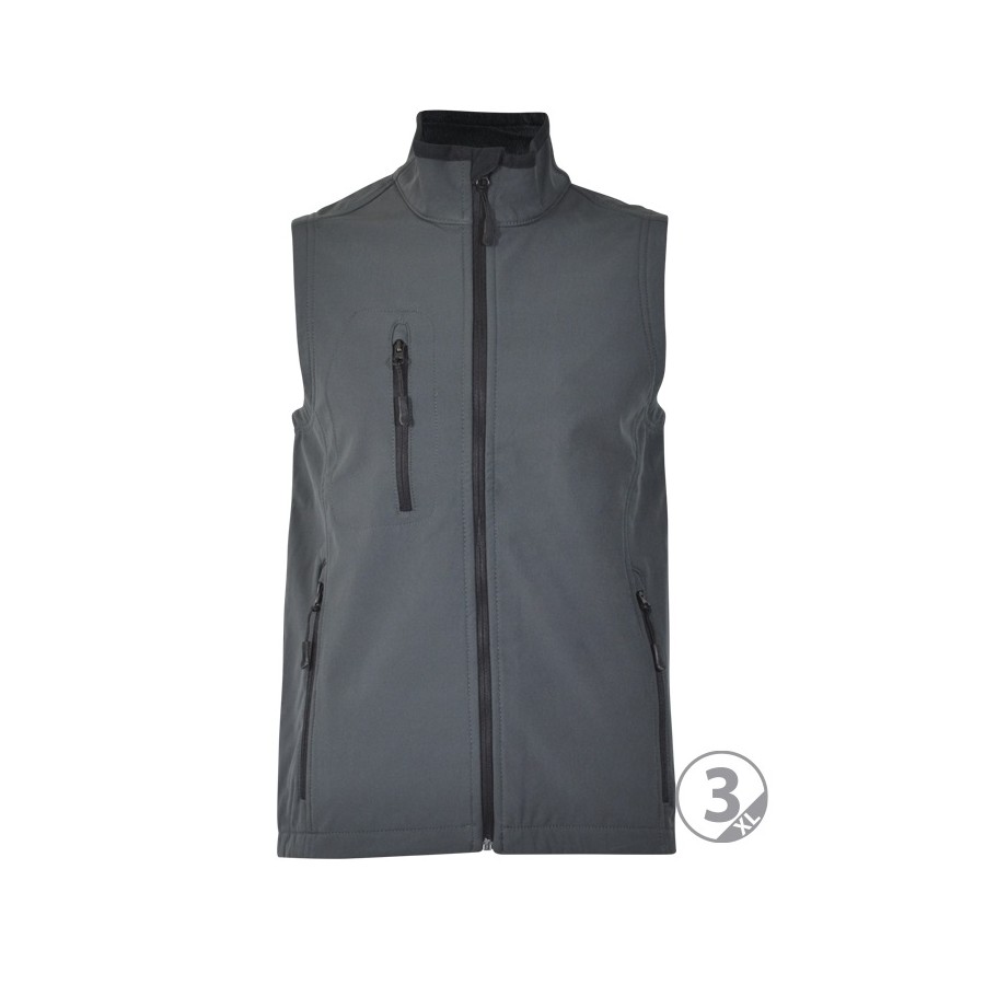 Chaleco softshell 3 capas gris plomo Oslo talla M Chaleco softshell 3 capas gris plomo Oslo talla M