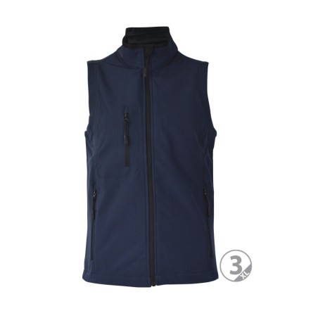 Chaleco softshell 3 capas marino Oslo talla S
