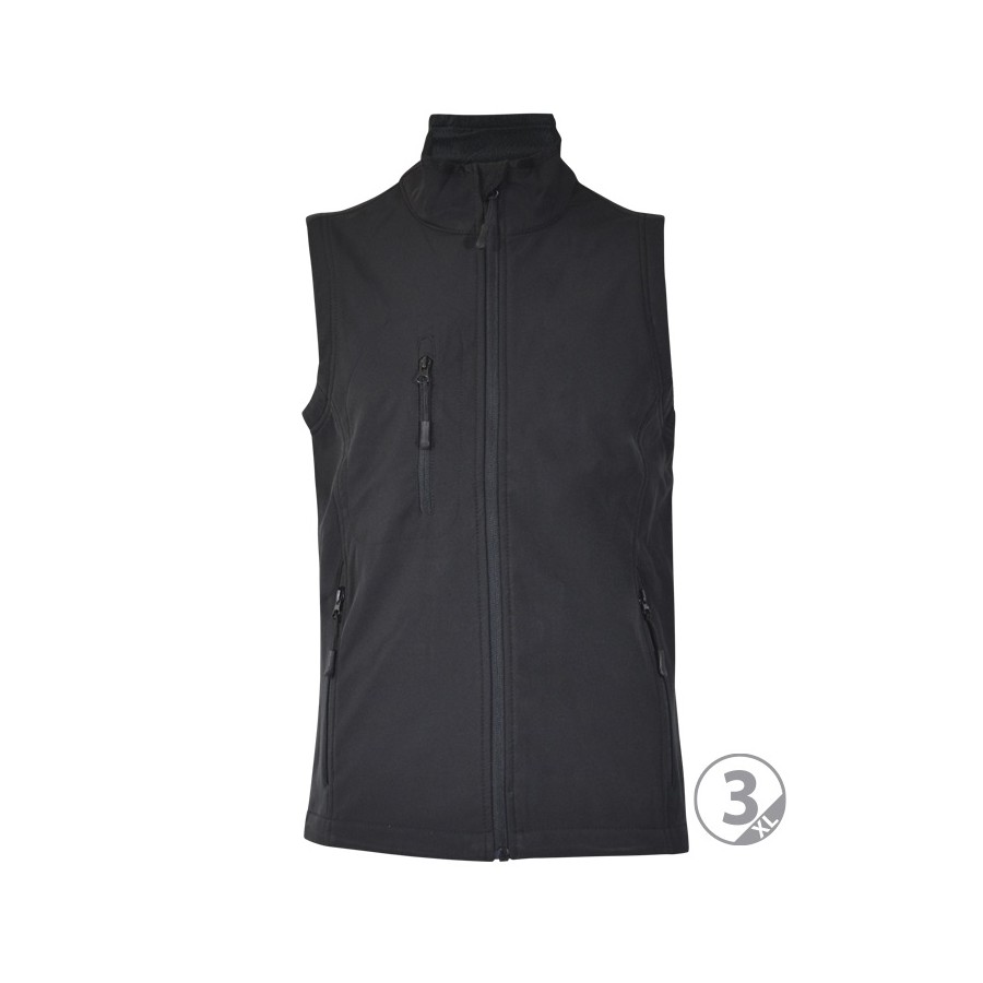 Chaleco softshell 3 capas negro Oslo talla L Chaleco softshell 3 capas negro Oslo talla L