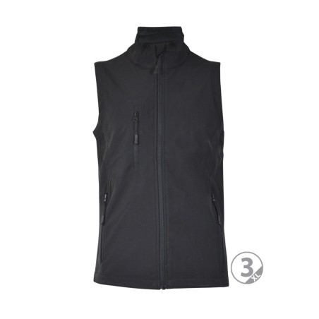 Chaleco softshell 3 capas negro Oslo talla L