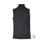 Chaleco softshell 3 capas negro Oslo talla L