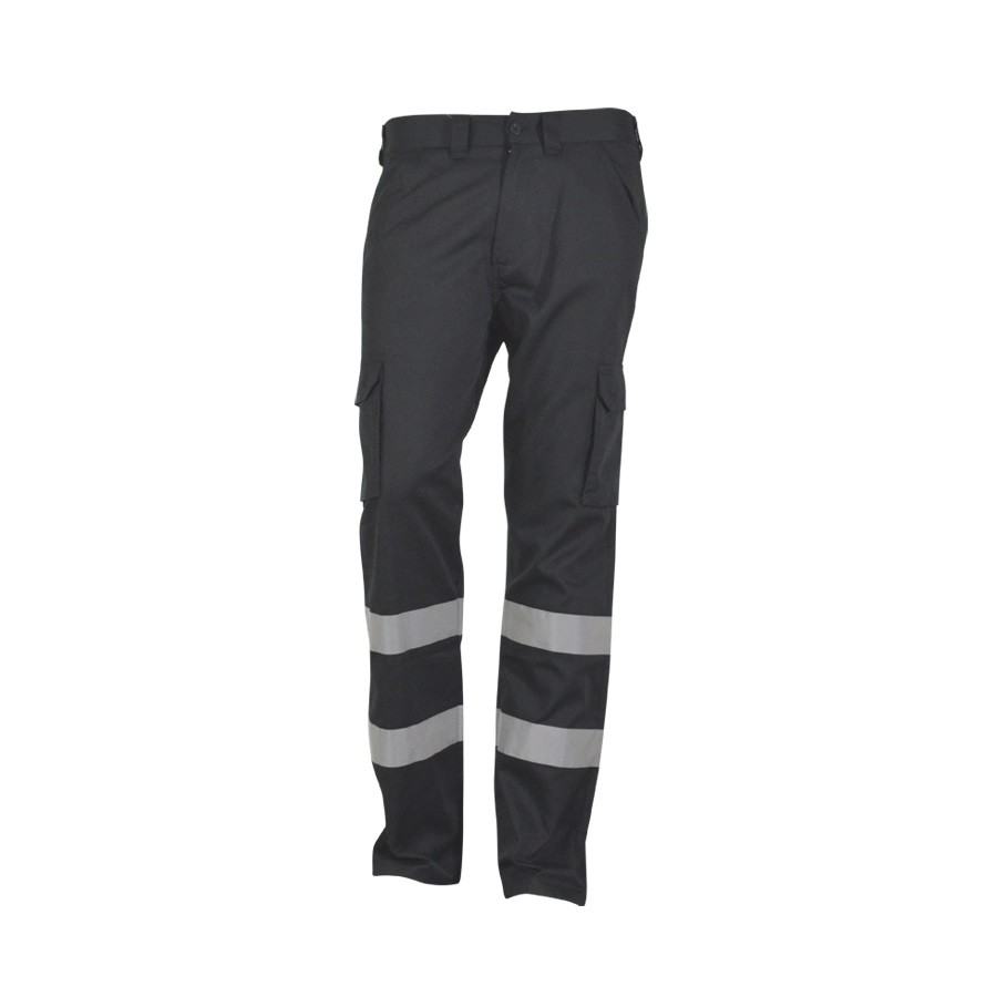 Pantalon largo multibolsillo con bandas reflectantes gris plomo Tucson talla 60 Pantalon largo multibolsillo con bandas reflectantes gris plomo Tucson talla 60
