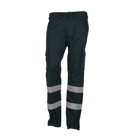 Pantalon largo multibolsillo con bandas reflectantes marino Tucson talla 54