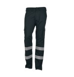Pantalon largo multibolsillo con bandas reflectantes marino Tucson talla 54