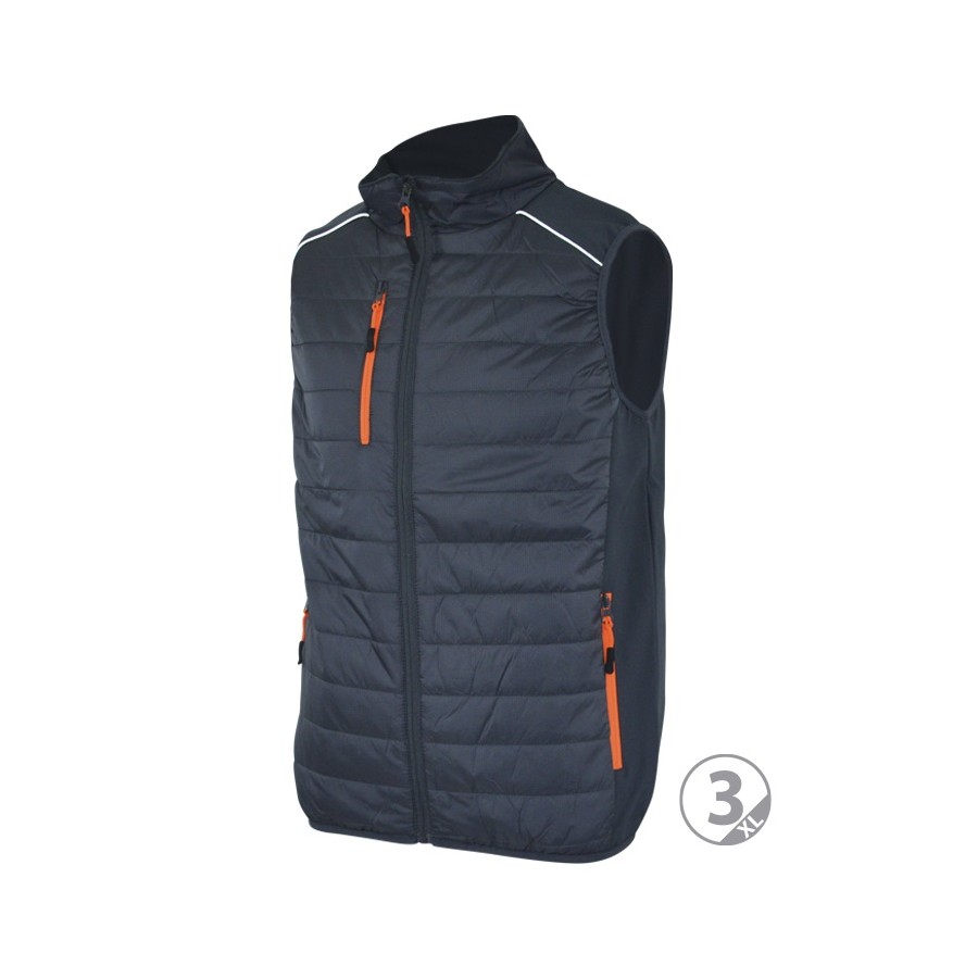 Chaleco acolchado ligero talla 41 gris-naranja Planet talla XXL Chaleco acolchado ligero talla 41 gris-naranja Planet talla XXL