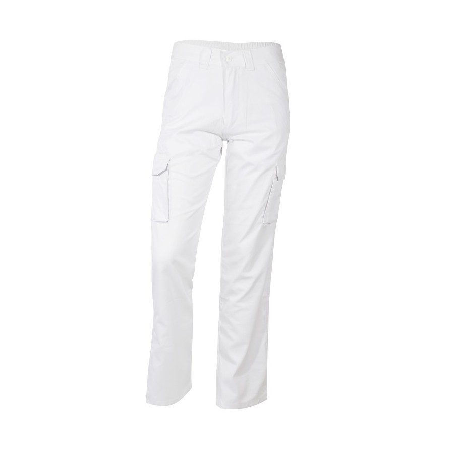 Pantalon largo multibolsillo blanco Detroit talla 54 Pantalon largo multibolsillo blanco Detroit talla 54