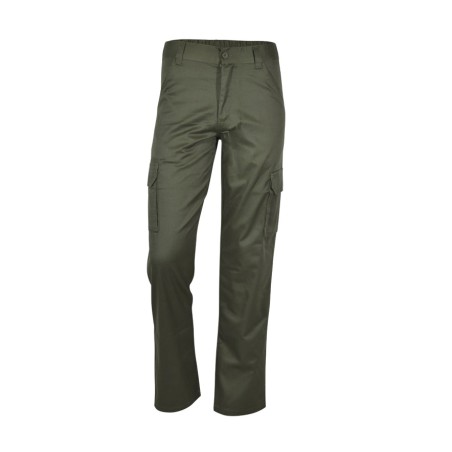 Pantalon largo multibolsillo verde caza Detroit talla 46