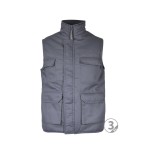 Chaleco cremallera central multibolsillo gris Denver talla 3XL