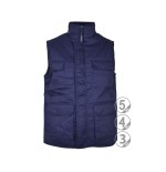 Chaleco cremallera central multibolsillo marino Denver talla M