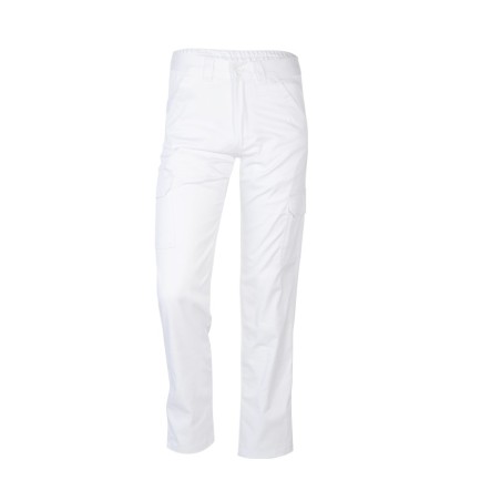 Pantalon largo multibolsillo blanco Chicago talla 40