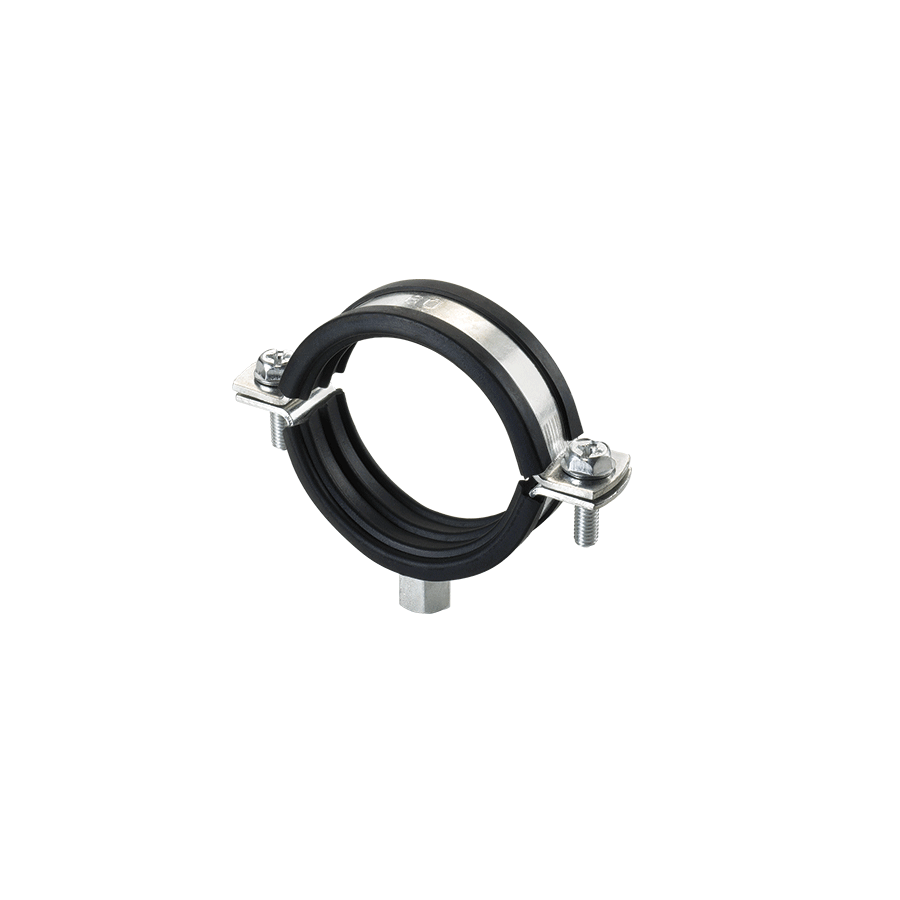 Abrazadera isofonica reforzada inoxidable A-2 75 mm. 2-1/2" (M8+M10) Abrazadera isofonica reforzada inoxidable A-2 75 mm. 2-1/2" (M8+M10)