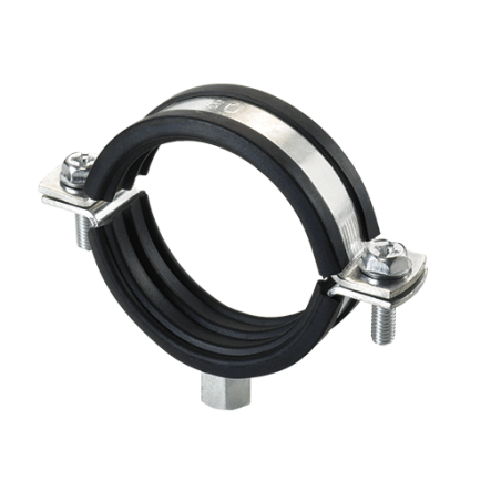 Abrazadera isofonica reforzada cincada 140 mm. 5" (M8+M10)