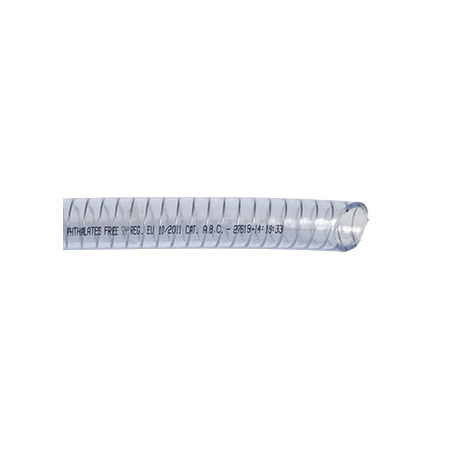 Manguera alimentaria PVC transparente Transacer 32 x 40 mm.