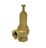 Valvula de seguridad regulable laton con rosca 4" con escape conducido