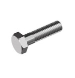 Tornillo zincado DIN-931 M-27x110 mm.