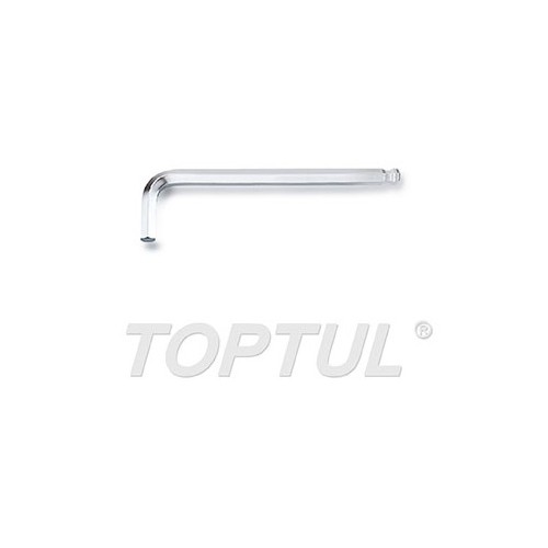 Llave hexagonal acodada larga con bola Toptul 3 mm. AGBL0310