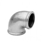 Codo 90º H-H galvanizado Figura 90 4"