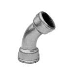 Curva 45º H-H galvanizada Figura 41 3"