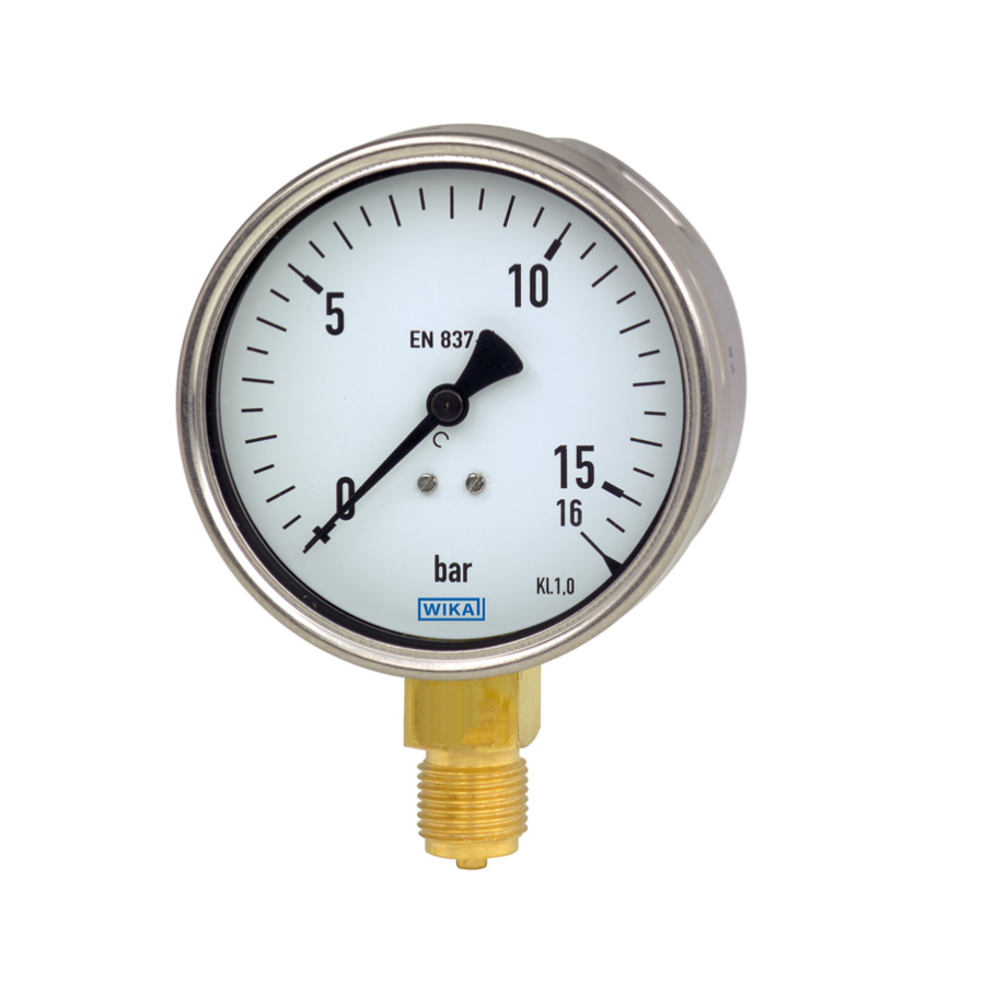 Manometro Wika 212.20.160 0...25 bar G 1/2" B inferior codigo 9041702 Manometro Wika 212.20.160 0...25 bar G 1/2" B inferior codigo 9041702