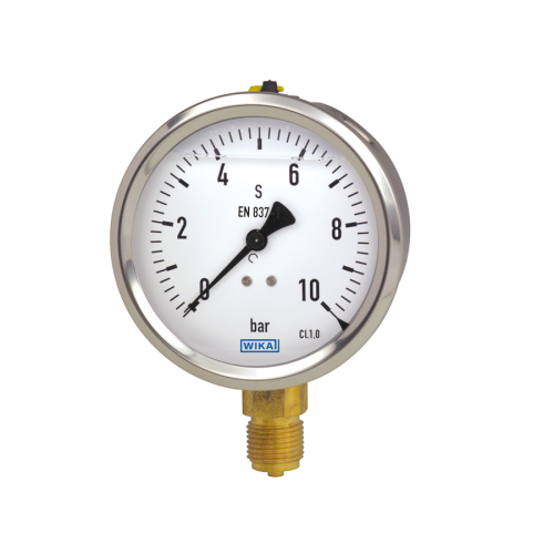 Manometro con glicerina Wika 213.53.063 0...400 bar G 1/4" B inferior codigo 9022074