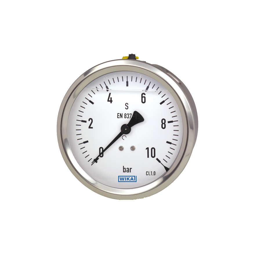 Manometro con glicerina Wika 213.53.063-D 0...400 bar G 1/4" B dorsal codigo 9022457