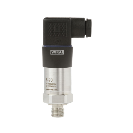 Sensor de presion a/inox. Wika S-20 0...2,5 bar rosca G 1/2" B 4-20 mA. 8-35 V.DC. codigo 14071135
