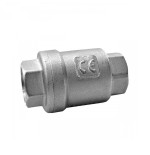 Valvula de retencion a disco 2 piezas a/inox. A-316 con rosca 3/4" PN-16