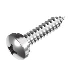 Tornillo rosca chapa a/inox. A2 DIN-7981 2,9x12,7 mm.