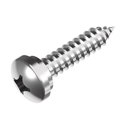 Tornillo rosca chapa a/inox. A2 DIN-7981 2,9x25 mm.